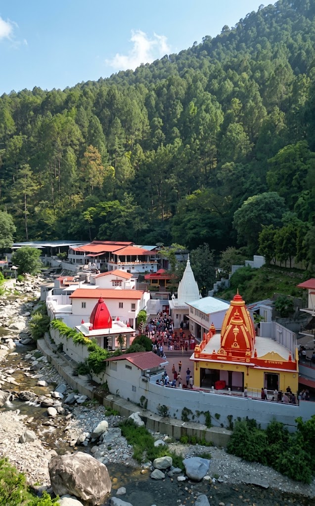 Delhi to Kainchi Dham travel route guide — Baba Neem Karoli Ashram near Nainital, Uttarakhand